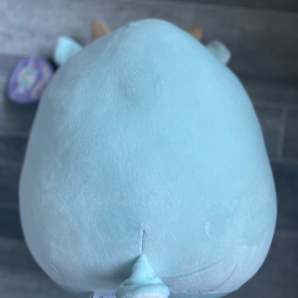 NWT Squishmallow DOMINGO The Light Blue Goat 12” Easter 2023 Plush Holding Egg - Picture 3 of 3
